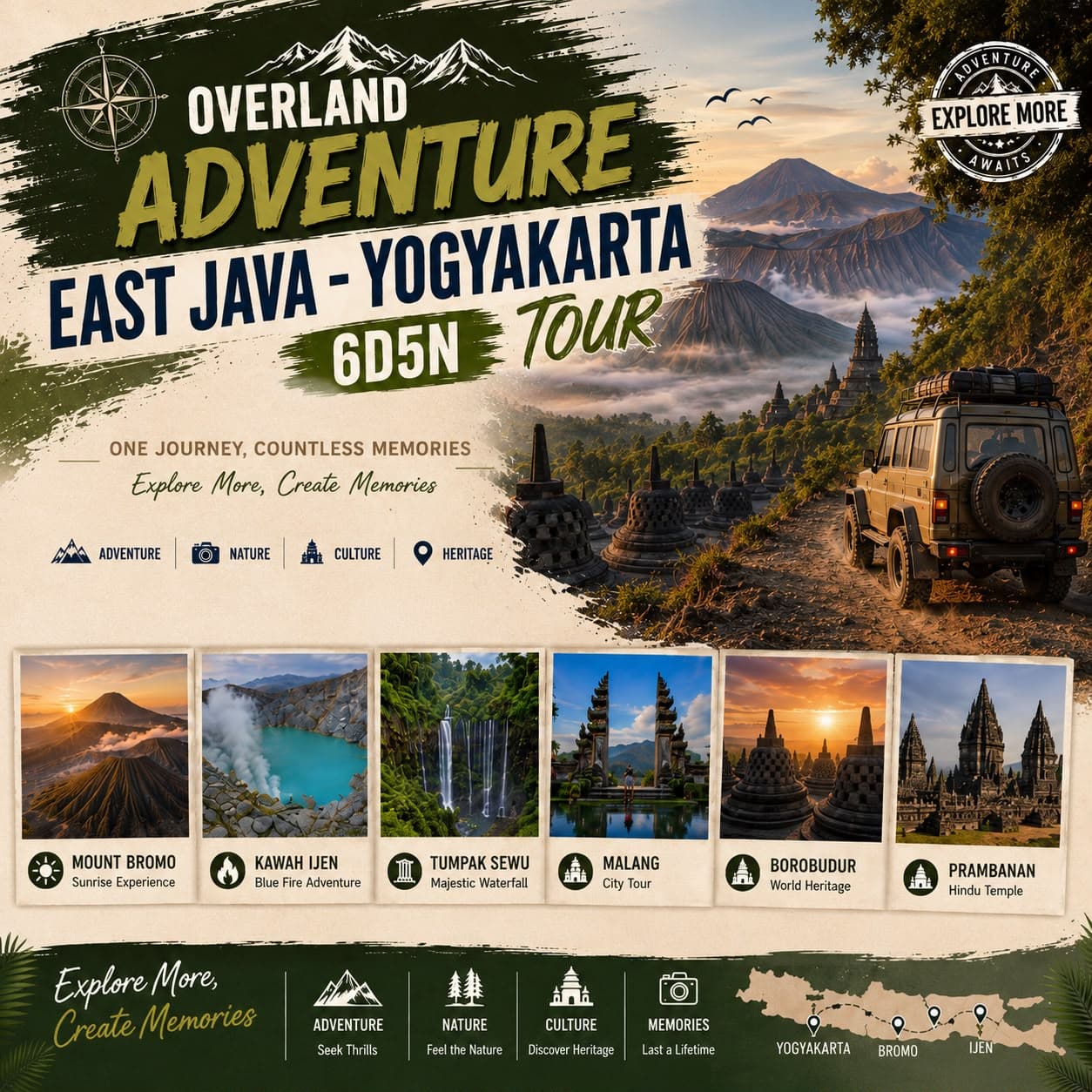 East Java - Yogyakarta Tours